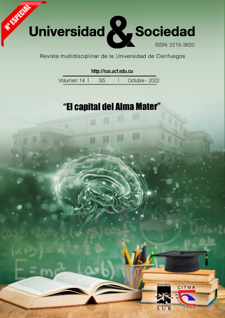 					Ver Vol. 14 Núm. S5 (2022): El Capital del Alma Mater
				